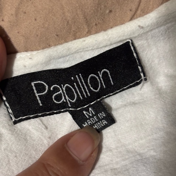 Papillon Blanc Black and White Polka Dot Midi Dress - Picture 9 of 16